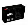 BBS Power AGM6V7.2AH akumulator AGM VRLA 6 V, 7.2 Ah