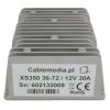 Cablemedia XS350 izolowana przetwornica DC/DC 36-72 V -> 12 V, 35 A