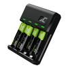 Green Cell GRSETGC03 VitalCharger ładowarka do akumulatorów AA/ AAA Ni-Mh, w zestawie 2 akumulatorki AA i 2 AAA