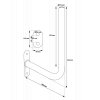Maszt TV L (2 otwory) (300mm x 600mm) fi25