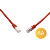 Solarix C6A-315RD-0,5MB patch cord S/FTP kat. 6A LSOH 0,50m czerwony