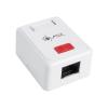 Solarix SX108-5E-UTP-WH natynkowe gniazdko nieekranowane kat. 5e, 1x RJ45