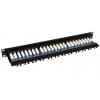 Solarix SX24L-5E-UTP-BK patch panel 1U 24x RJ45 kat. 5e UTP z listwą wspornikową, czarny