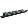 Solarix SX24L-5E-UTP-BK-N patch panel Rack 19" 1U 24x RJ45 kat. 5e UTP z listwą