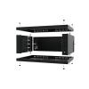 Stalflex S-RC19-4U-350MB szafa Rack 19" 4U 350 mm, drzwi pełne, czarna (wisząca)