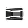 Stalflex S-RC19-4U-450GB szafa Rack 19" 4U 450 mm, drzwi szklane, czarna (wisząca)