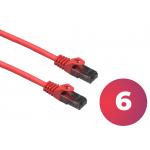 UltraLAN patchcord UTP kat. 6, kolor czerwony, długość 10 m